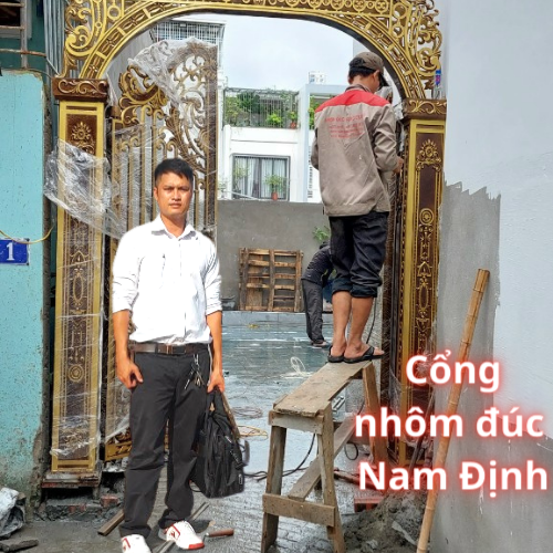 Cổng Nhôm đúc Nam Định